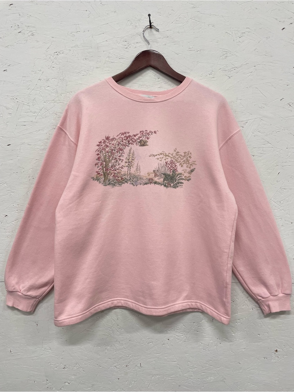 Vintage 1990s Northern Reflections Floral Crewneck Sweatshirt, Size M, Pink